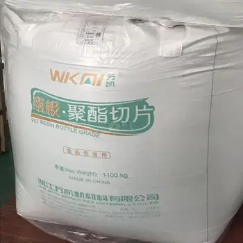 PET Resin 100% Virgin WKAI Brand WK-801 WK-811 WK-821 WK-851 Bottle-grade Polyester Chips for Drinking Water Bottle Pet Resin