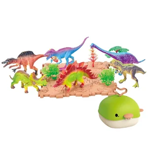 Juguetes Al Por Mayor Play House Storage Backpack Toy Set with Solid PVC Plastic Dinosaur Toy for Kids