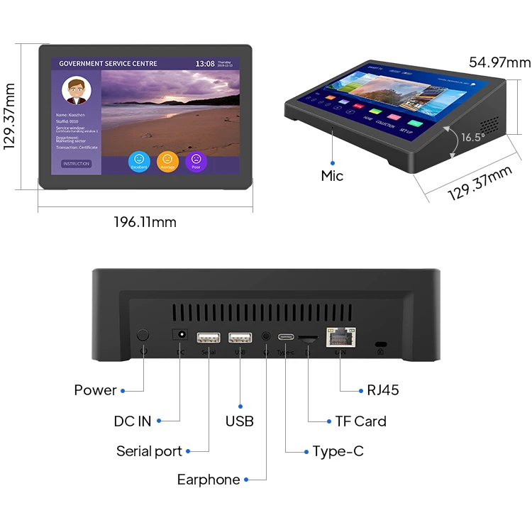 8 Inch Android 8.1 Tablet RK3288 Quad Core with 2GB Memory for Digital ...