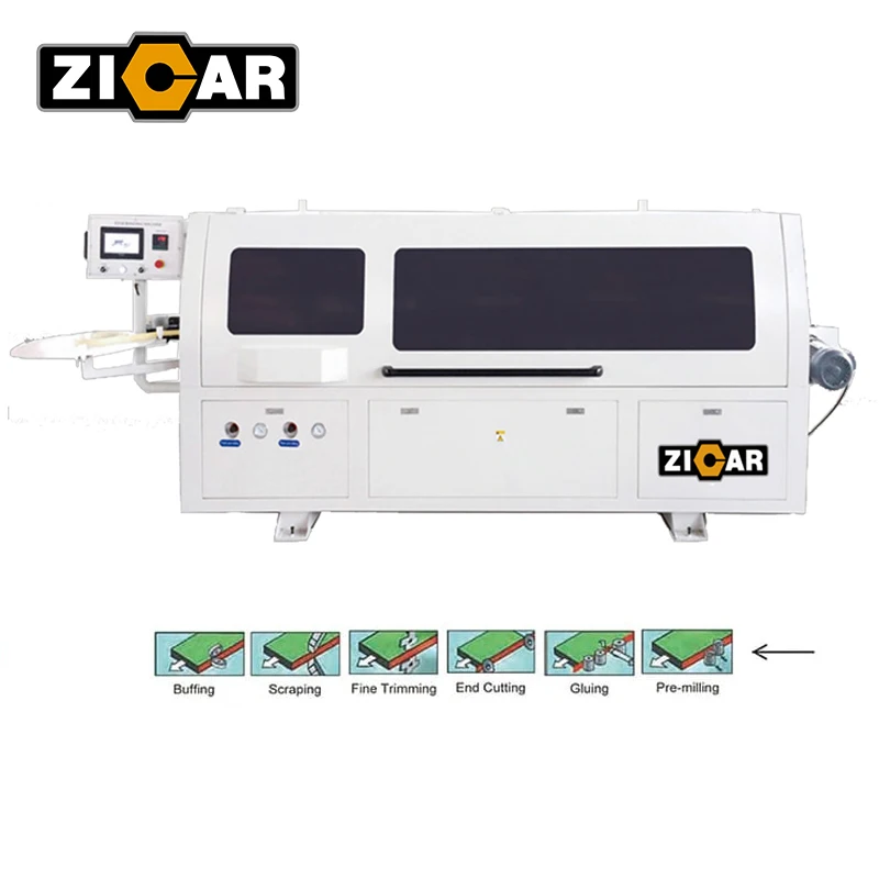 ZICAR MF50GM Fully Automatic Edge Banding Machine with Trimming Buffing Gluing Profiling Unit Edge Bander