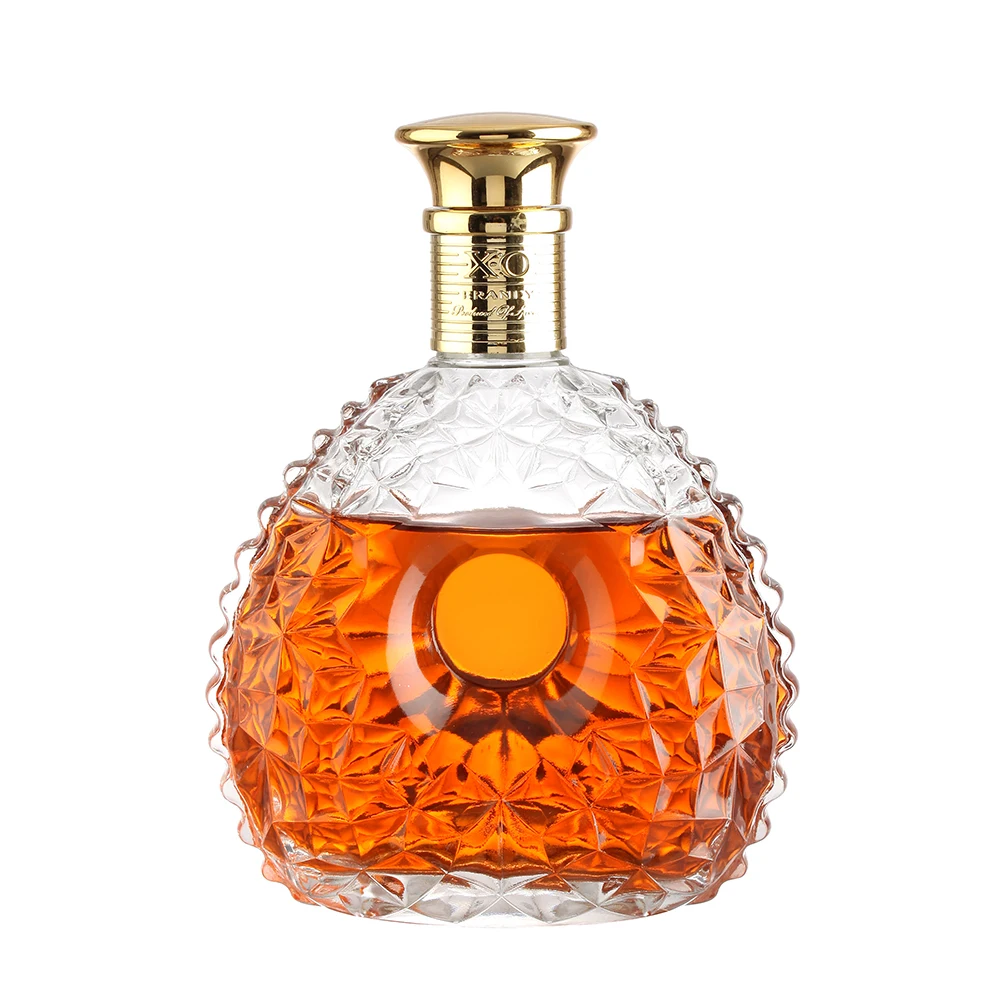 Customized Professional 750ml Premium Fancy Flint XO Brandy Cognac Tequila Vodka Whisky Liquor Glass Bottle