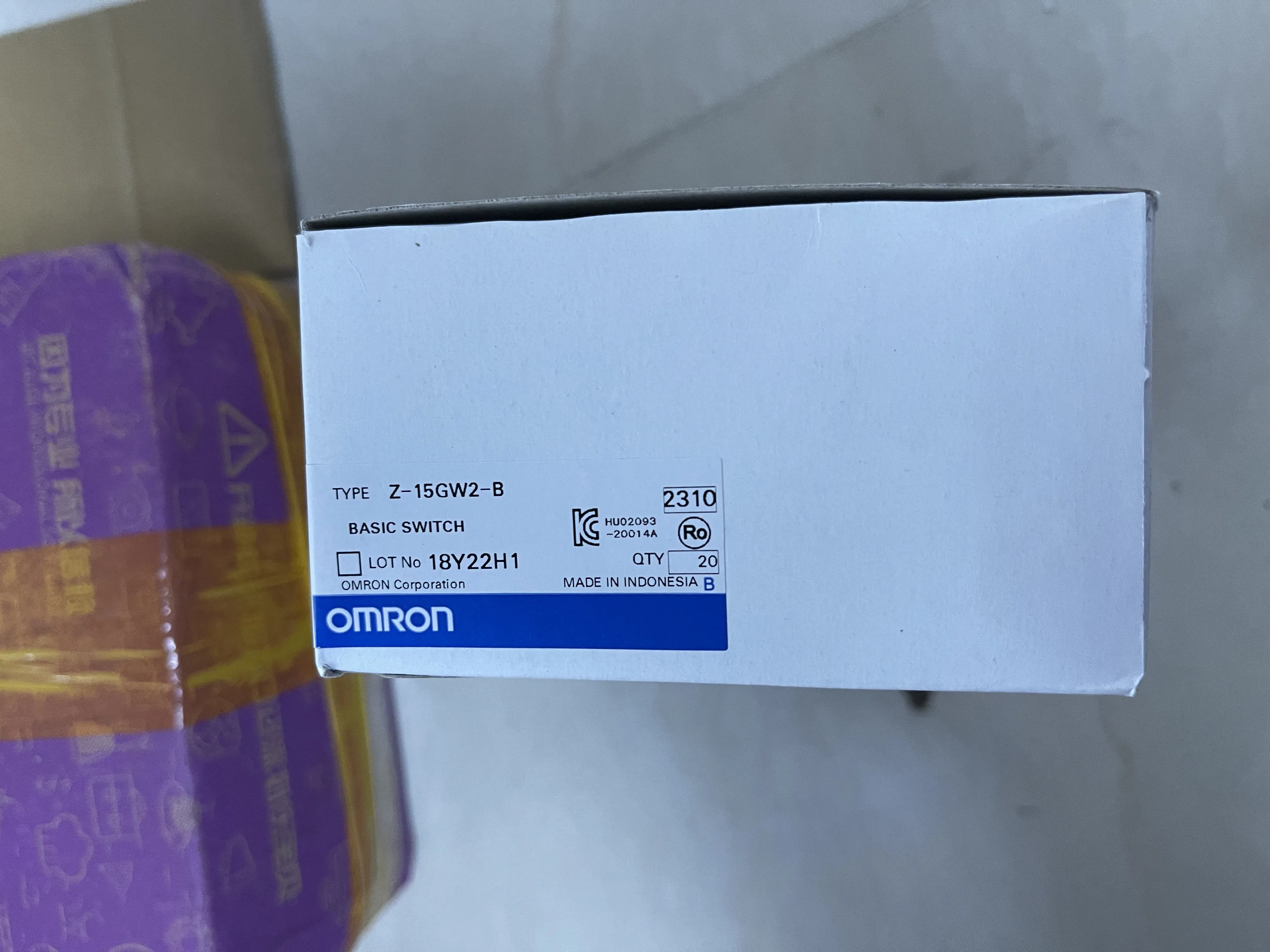 Omron Basic Switch Z-15GW2-B