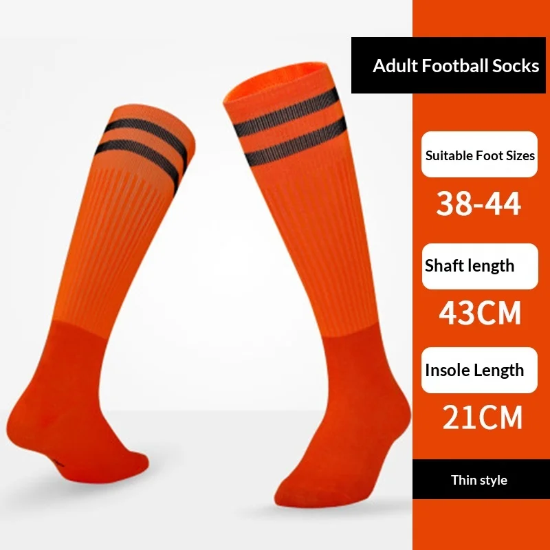 Summer Thin Professional Sports Socks for Men Women Youth Long Tube Over-Knee Football Socks Cotton Polyester Breathable preview 5