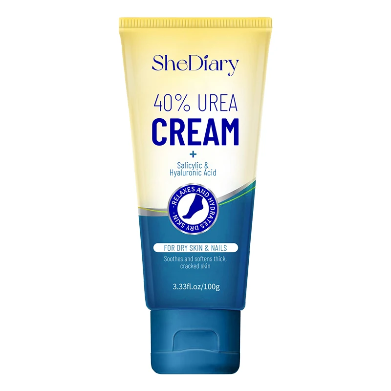 Crema avanzada de urea SheDiary 40% y ácido salicílico suaviza la crema para masaje de manos y pies crema para grietas en los pies