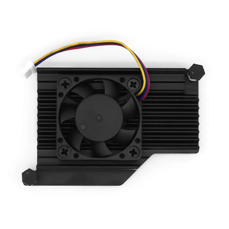 Raspberry Pi 5 Black Aluminum Heat Sink Radiator With Built-in Fan For ...
