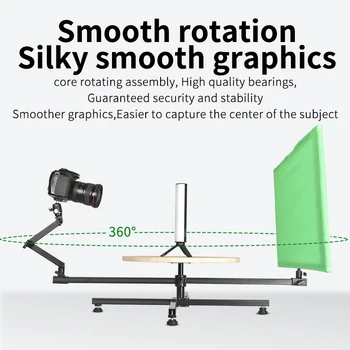 YELANGU Photography Tuertable,Spin Table Platform 360 Photo Booth Professional Video Equipment Spinner Rotating 360 Table Top detail image