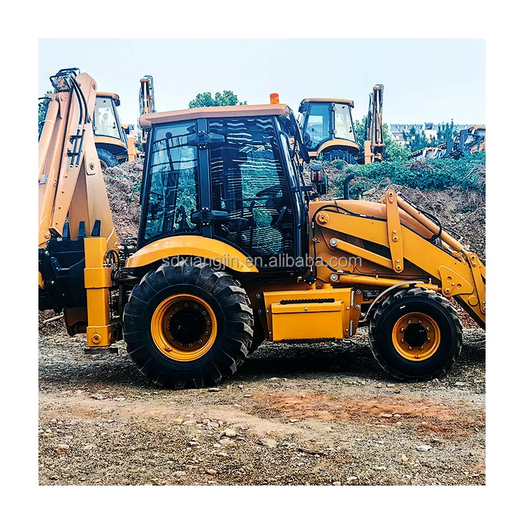 Backhoe Loader 4WD Large Capacity Bucket Front Digging Rear Shovel Loading Excavator For Sale