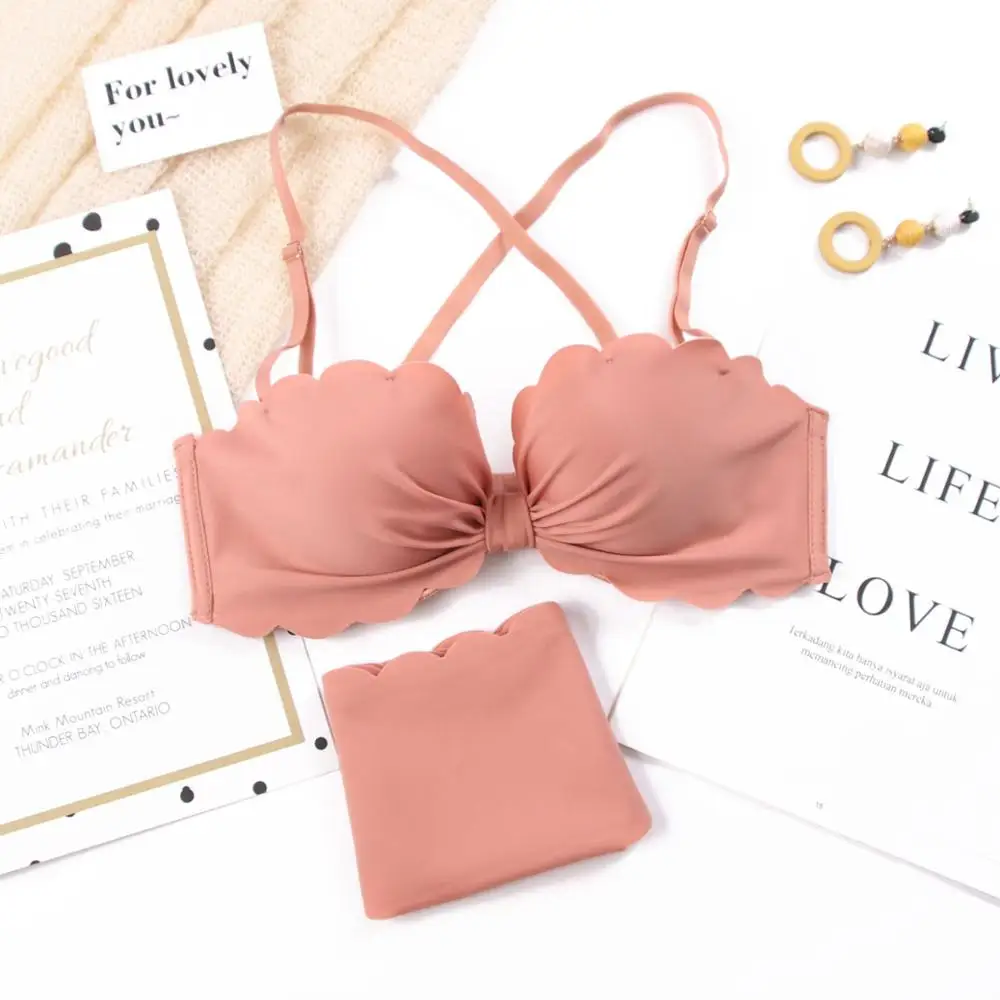 fashion girl push up bra tie