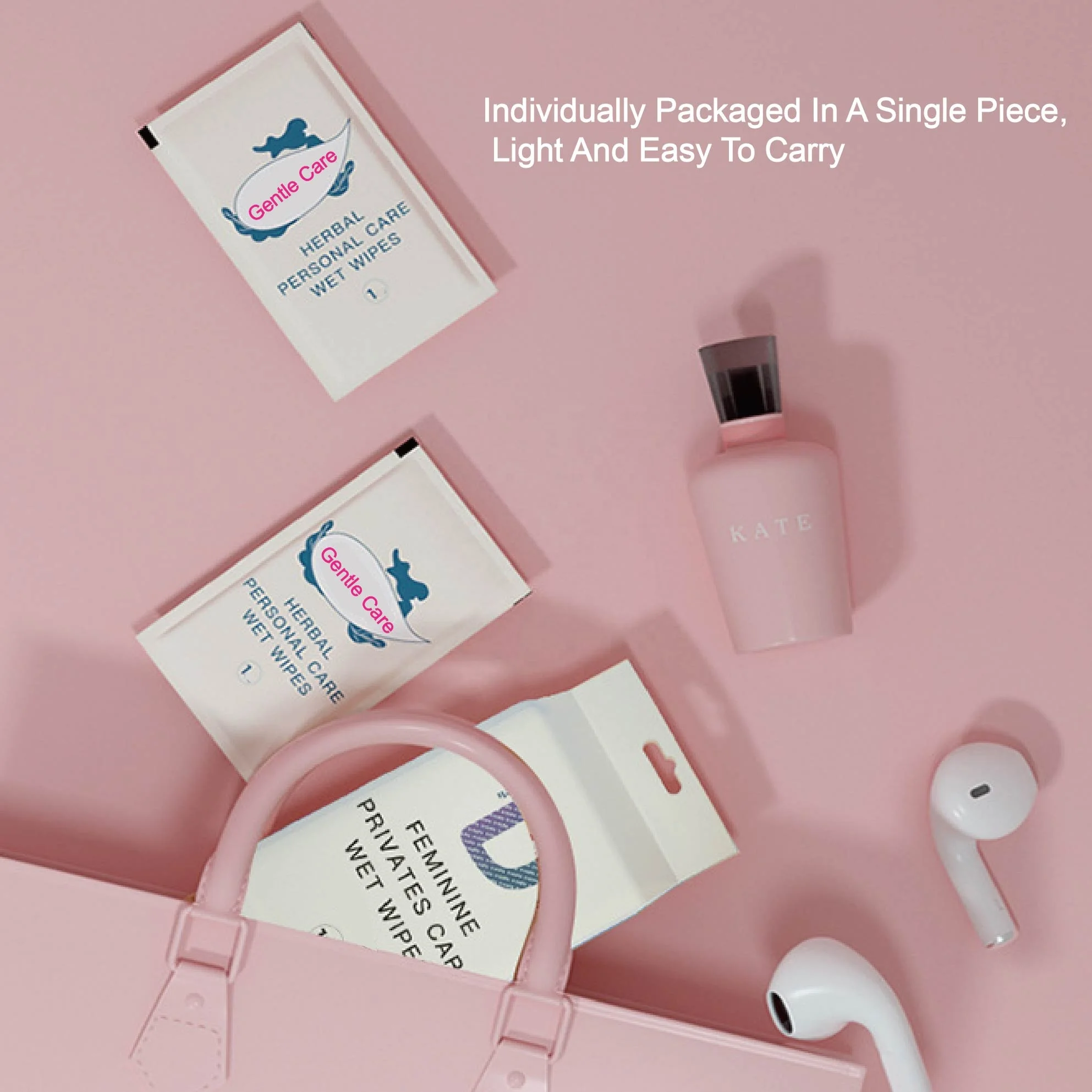 Custom Hygienic Tissue Based Dry Female Customise Disposable for Women Hygiene Female Herbal Sex Intimate Feminine Wipe