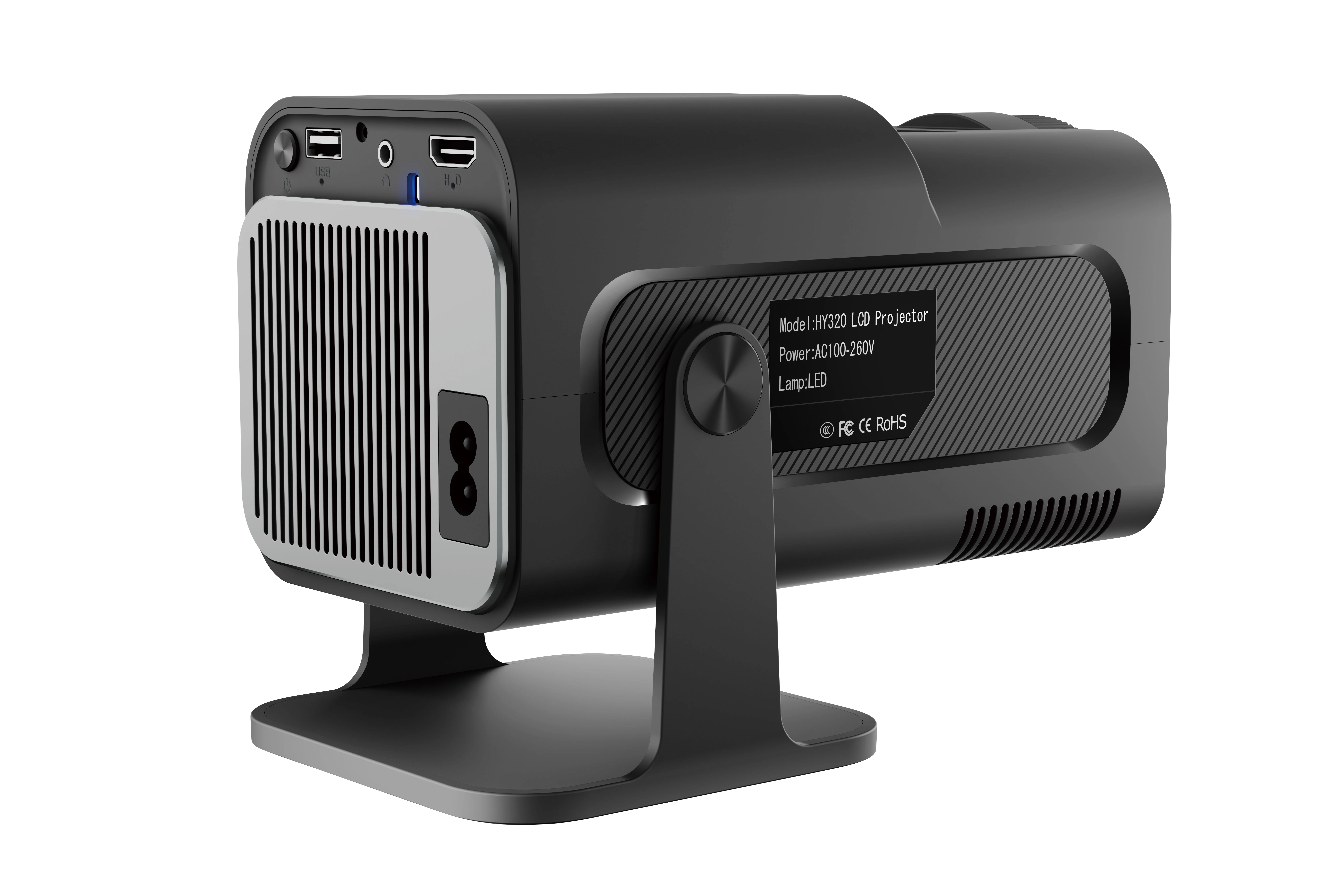 HY 320 4K Ultra Short Throw Mini Projector - Android 11, WiFi