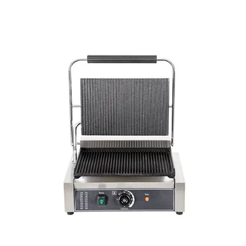 Panini Grill Sandwich Panini Press Grill Toaster Machine Stainless Steel Single Contact Grill