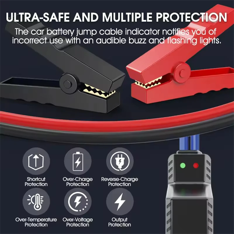 LED Display Air Pump for Car Tires Emergency Starting Power Supply Air Pump Power Bank Portable Jump Starter for Car - view 5