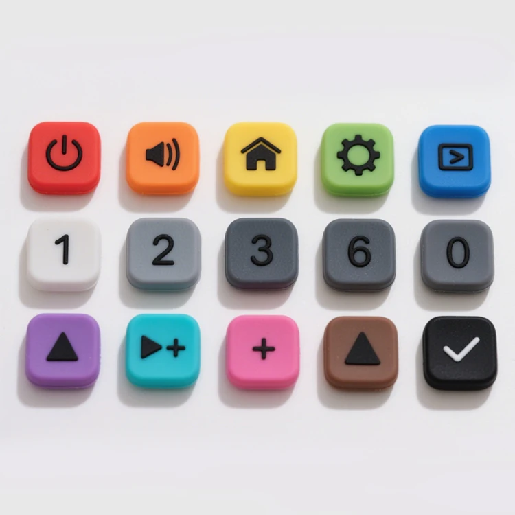 product multi device custom silicone buttons car infotainment systems office printers bathroom smart mirrors uv resistant soft touch-0