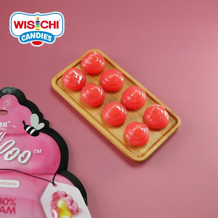 ジャム入りソフト3Dプープーシェイプハラール30% フルーツ