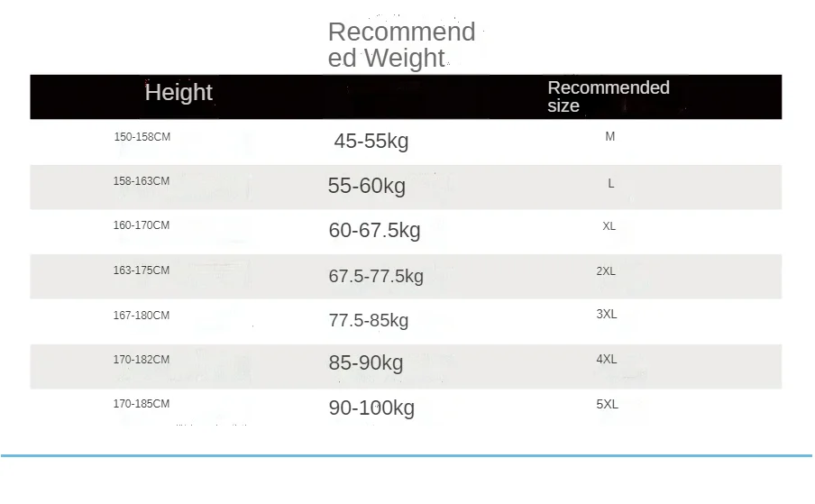 Stylish Men’s Tracksuit Size Chart