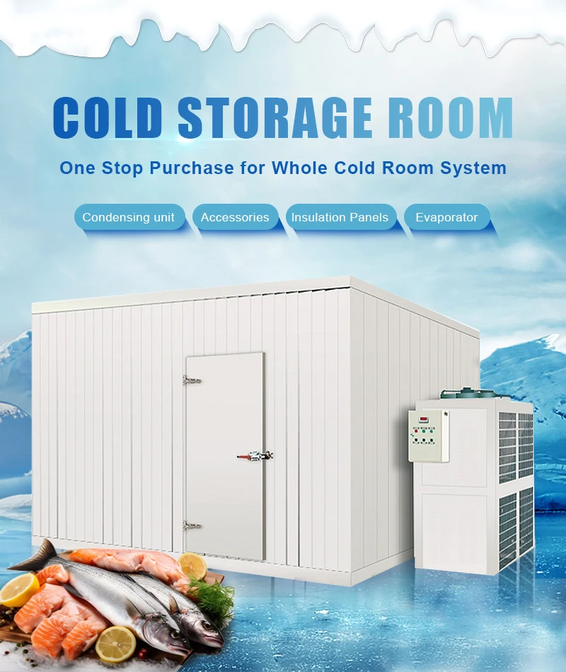 Outdoor Freezing Refrigeration Coldroom Chiller Room For Crab Legs ...