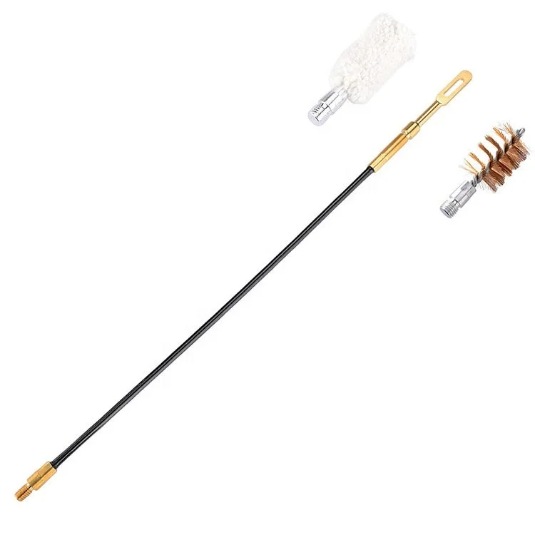 Hunting Accessories Kit with Bronze Bristles Brush and Cotton Mop Gun Cleaning Kit for 12 and 20 Gauge