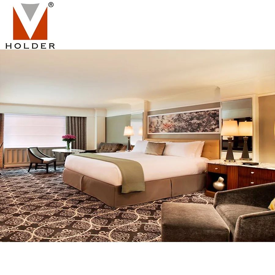 Hotel supplies king size bedroom furniture hotel bedroom upholstered furniture with headboard