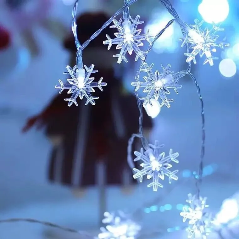 3m Snowflake Led String Lights Fairy Lights Festoon Led Light Battery ...