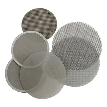 Micron Round Screen Stainless Steel Filter Mesh Disc Aluminium Foil Gasket Cosmetic Bottle Seal Liner Heat Seal 8 10 25 100MM
