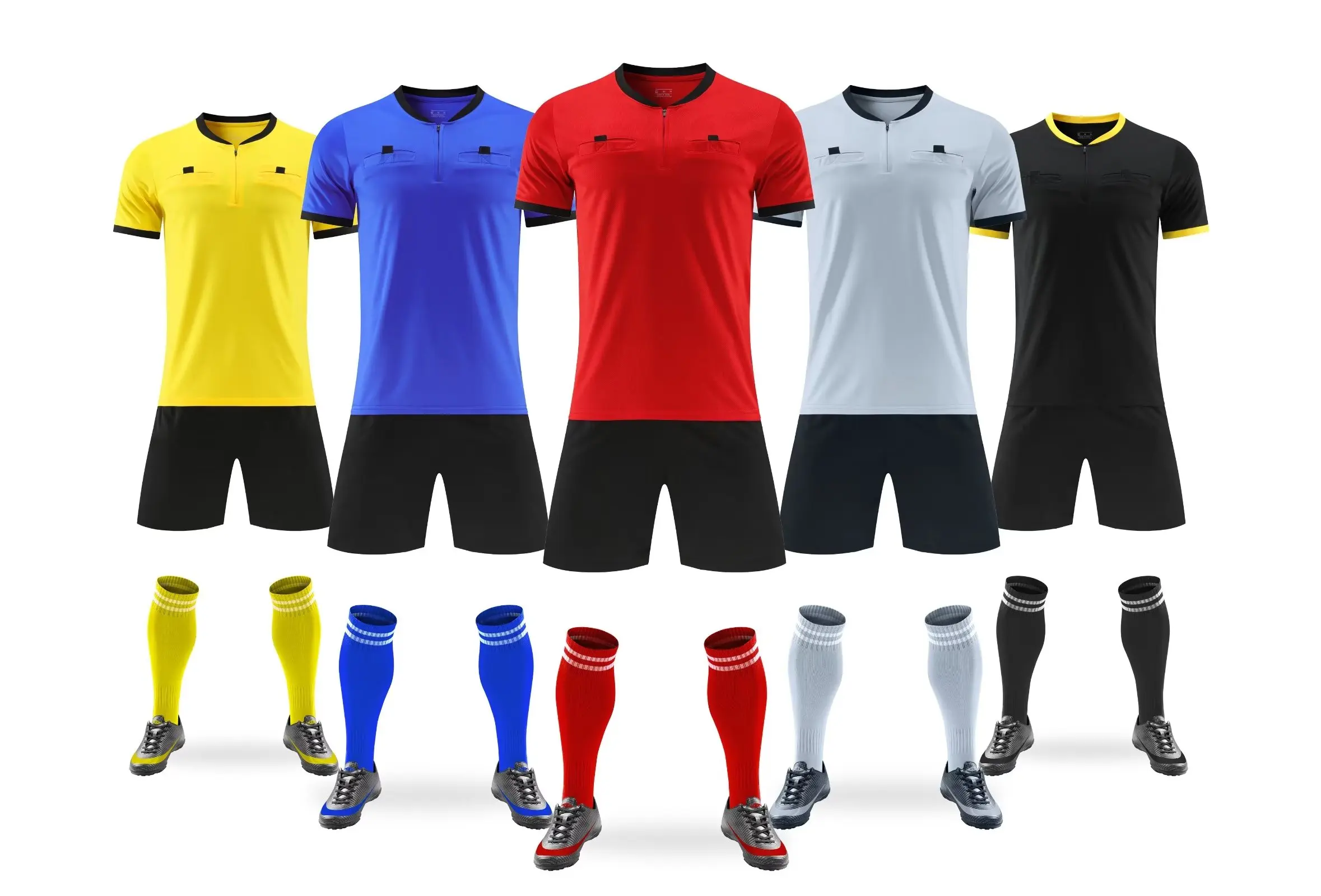 Professional Soccer Referee Jersey Custom Football Shirt Training