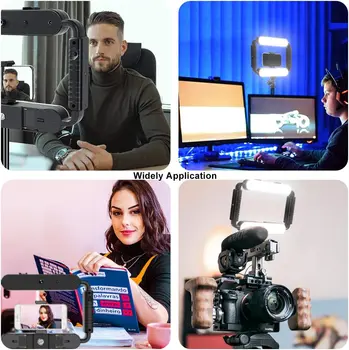 GVM TL-10S 5600K Selfie LED Ring Light Smartphone Video Rig Phone Video Stabilizer for Camera/Smartphone/Makeup detail image