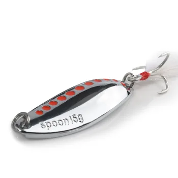 New Red Dot Leech Luya Sequin Zinc Alloy Artificial Hard Bait Without Hooks for Bass Fishing – Hard Lure – view 2
