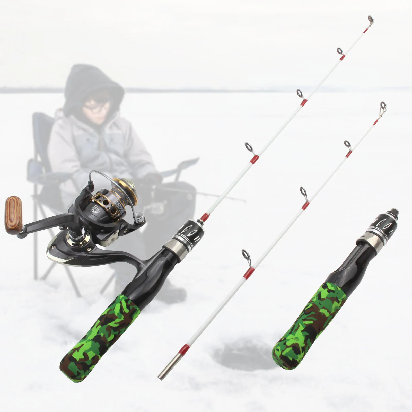 Customized Oem Odm Fishing Rod Ice 58cm Fishing Rod And Reel Combo Mini