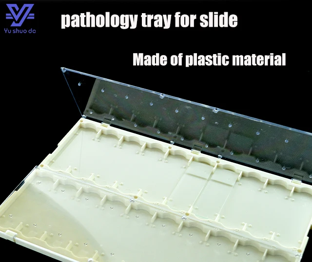 microscope slides plastic tray with lid