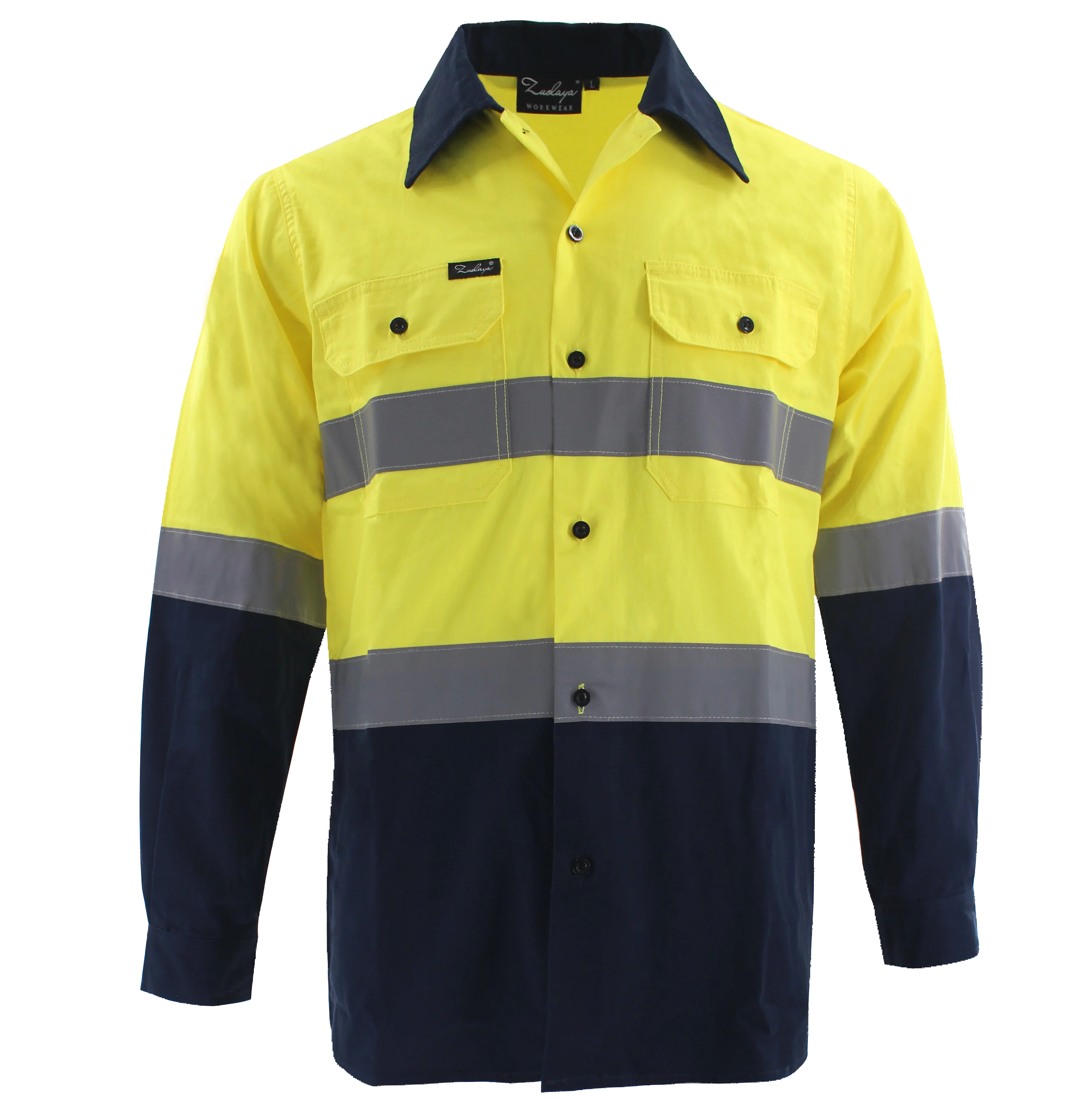 Constructie Reflecterende Kleding 100% Katoenen Stof Custom Hi Vis