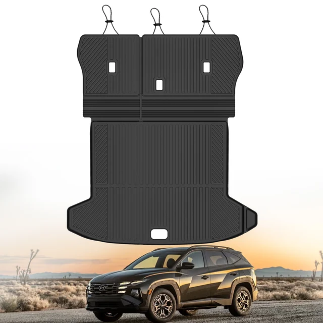 Waterproof 3D TPE Car Trunk Mats for Hyundai Tucson 2022-2025 Custom Interior Accessories Rear Mat Liner Carpet Non Slip