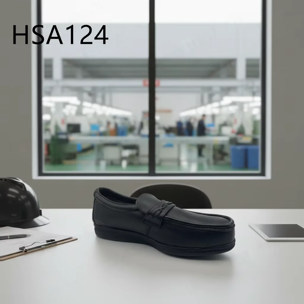 LXG,Workshop Supervision Resisting Heavy Falls Manager Safety Shoes Pull-on Gents Leather Shoes with Steel Toe Cap HSA124