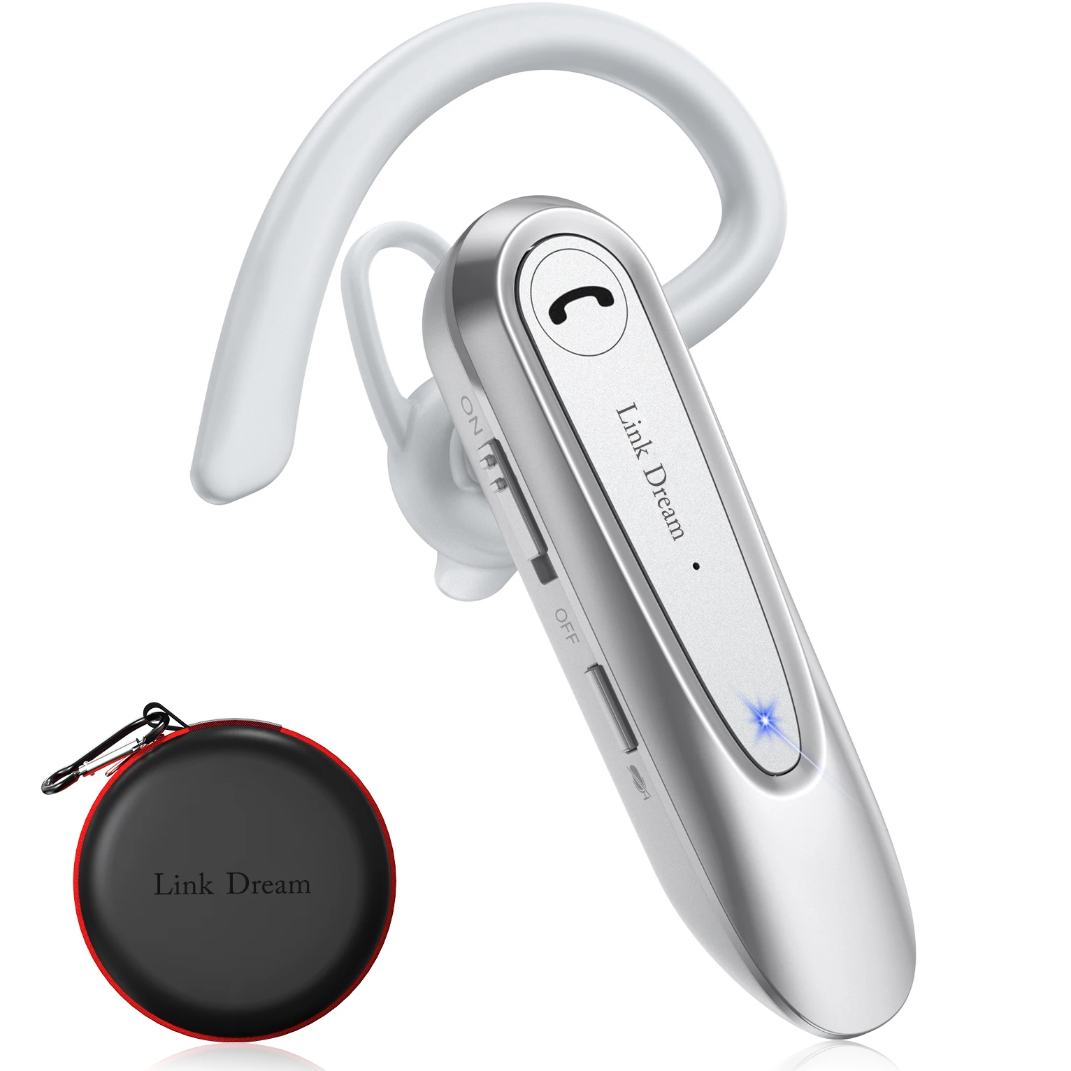 Link Dream B45 Auricular Auriculares de negocios de un solo oído  Auriculares inalámbricos Camionero Auriculares Bluetooth para teléfonos  celulares