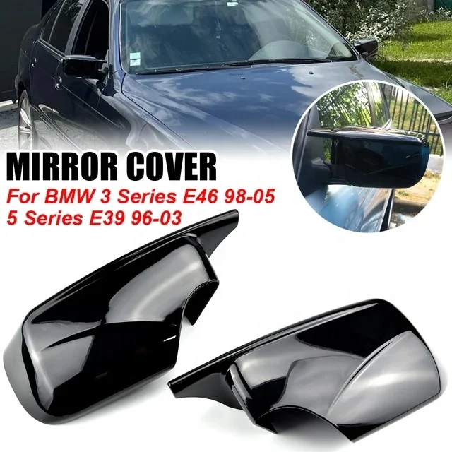 Right Left Door Mirror Cover Cap/Fit For BMW E46 E39 325i Right Left Door Mirror Cover Cap/Fit For BMW E46 E39 325i