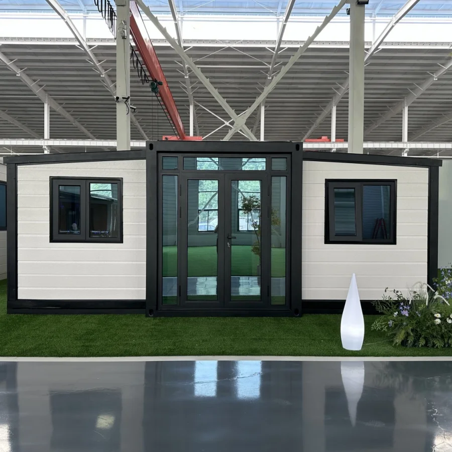 Folding Container House - Modular Prefabricated Expandable Cabin for 2 Bedroom Living - Quick Assembly & Durable