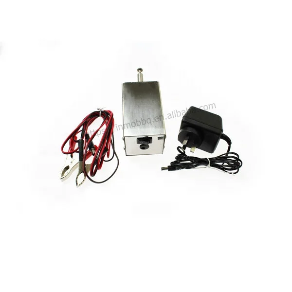 Grill rôtissoire électrique à vitesse réglable, w, 12V DC, rechargeable, avec ba