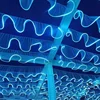 Gaze bleue avec lumière blanche - Prix au mètre