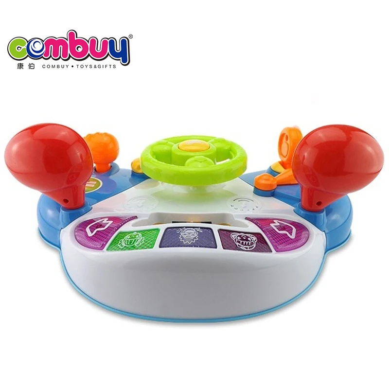 Dynamic Navigation Bridge Light Music Electric Baby Steering Wheel Toy