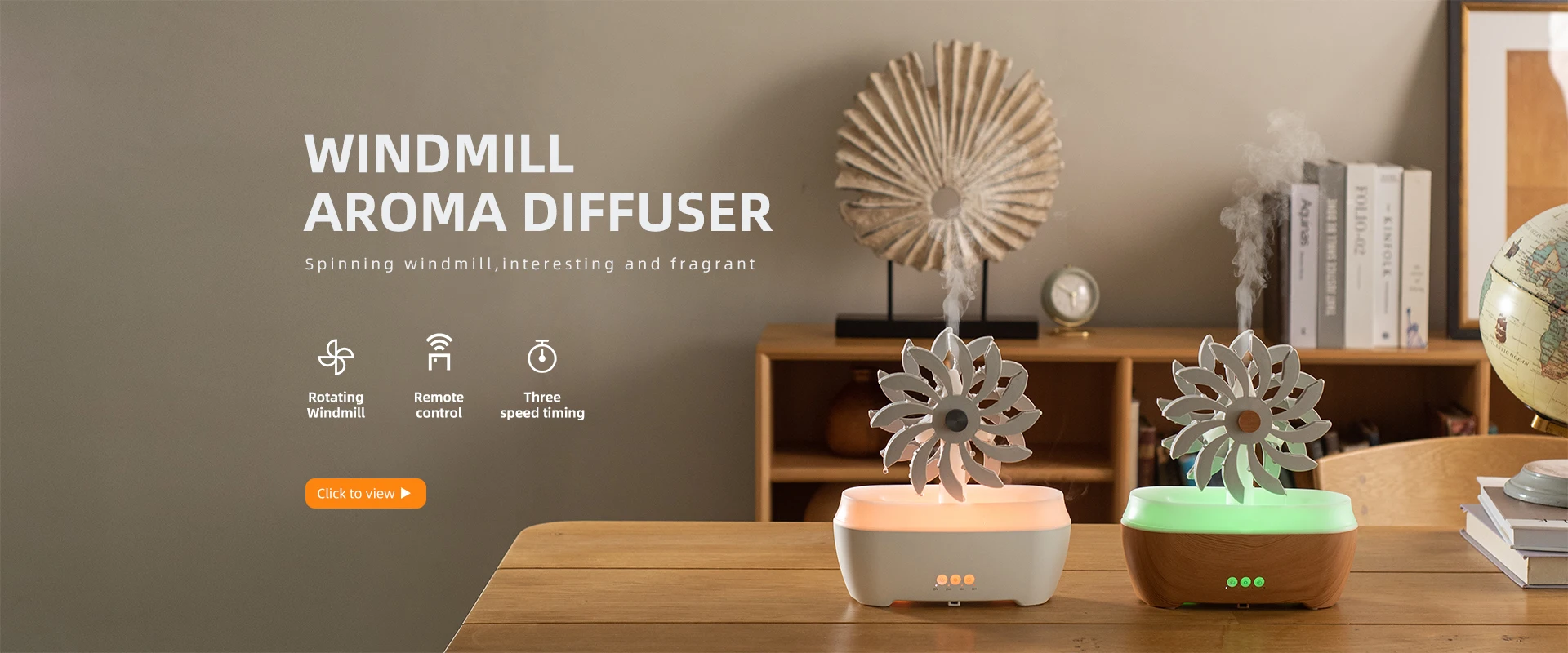 Windmill RainDrop air Diffuser Humidifier 300ml 7 Colors LED Night ...