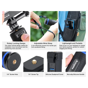 KingMa KM-GP01 Battery Hand Grip 10000mAh Portable Monopod for Cameras Camcorders Smartphones detail image