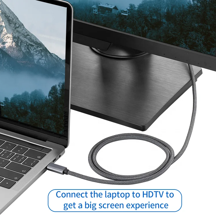 Кабель ult-unite с USB C на HDMI, 2 м, 4K, 60 Гц