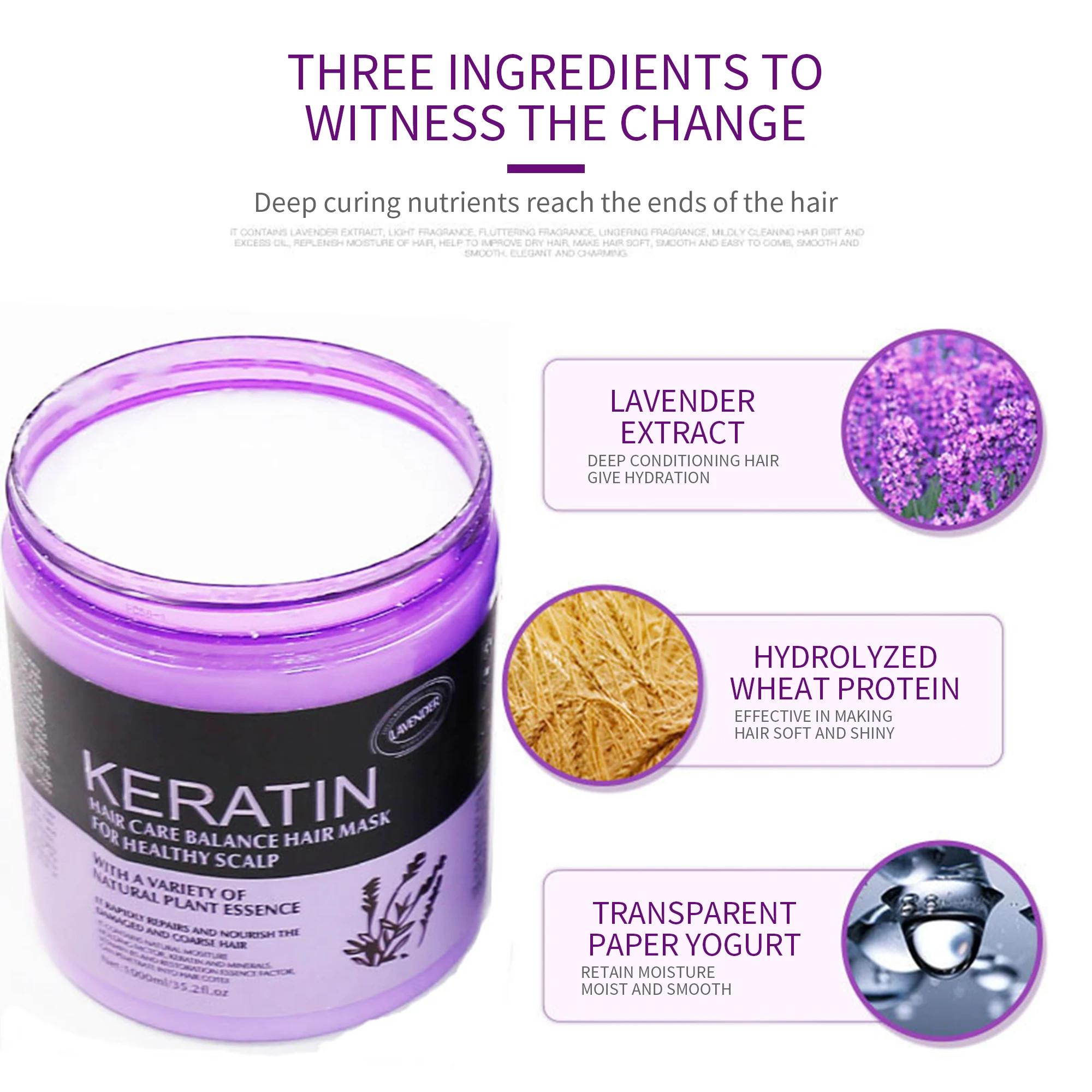 Wholesale Natural Hair Lotion - Professional Keratin Mask