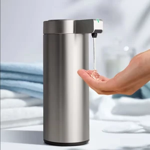 ABS/PC Electric Rechargeable Battery Automatic Liquid Dish Soap Body Wash Shampoo Gel Dispenser
