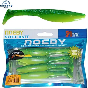 CHEERY for PVC Artificial Soft Bait Floating Lure for Salmon 4-Piece Pack Without Hooks Reservoir Pond Fishing – Soft Lure – view 2