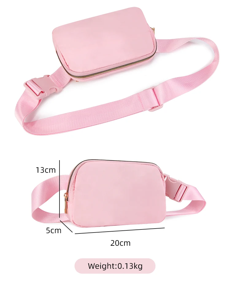 Casual Fashion Nylon Mini Fanny Pack Unisex Custom Waist Sport Bag ...