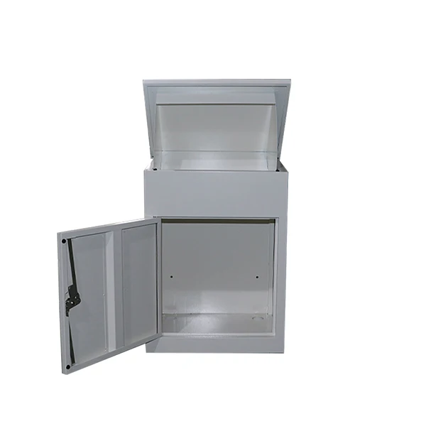 Smart Galvanized Steel Box Parcel Delivery Box Drop Box With Handle Parcel Safe