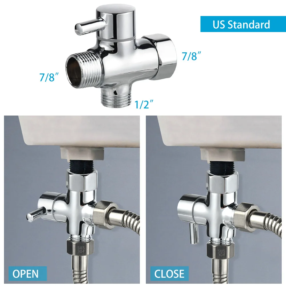 Stainless Steel Shower Toilet Companion Nozzle Water Washer Booster ...