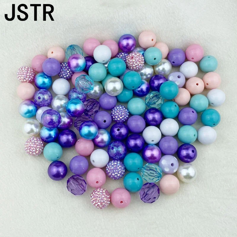 Craft Supplies Wholesale Bubblegum Beads 20mm 100pc/bag 20mm Mix