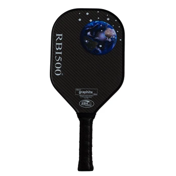 RBI500 Raw T700+3K Weave Carbon Fiber Face USAPA Approved Pickleball Paddle With Cover