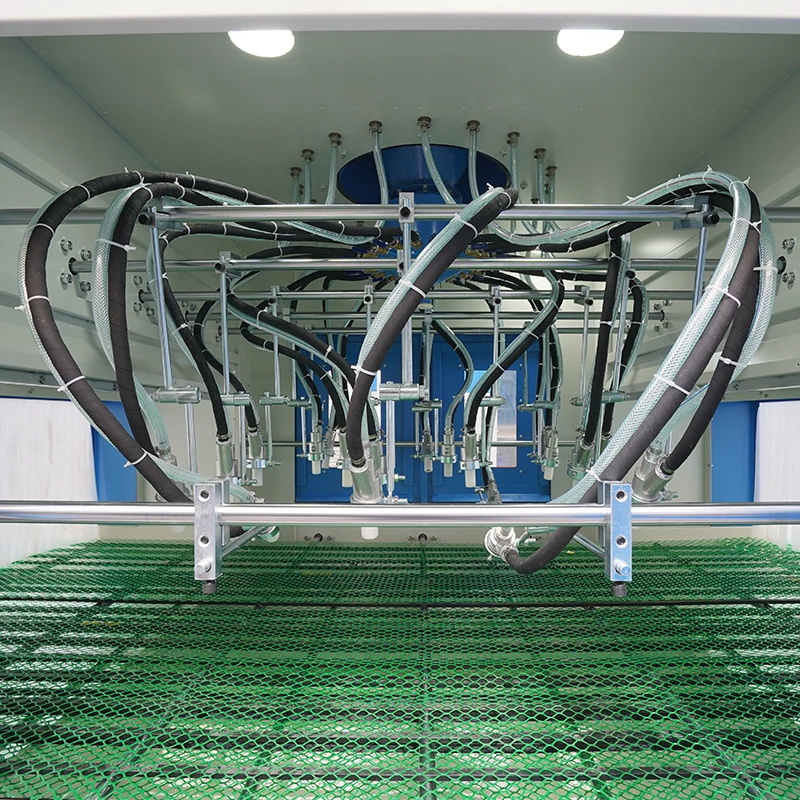 Automated Sandblaster Sand Blasting Cabinet Automatic Sand Blasting Machine with Inline Conveyor